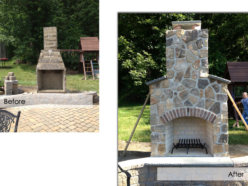 Outdoor Fireplace, Chester New Jersey
