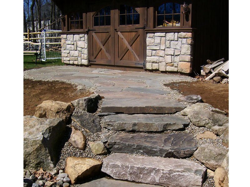 Natural Rock Stairs Design, Chester NJ