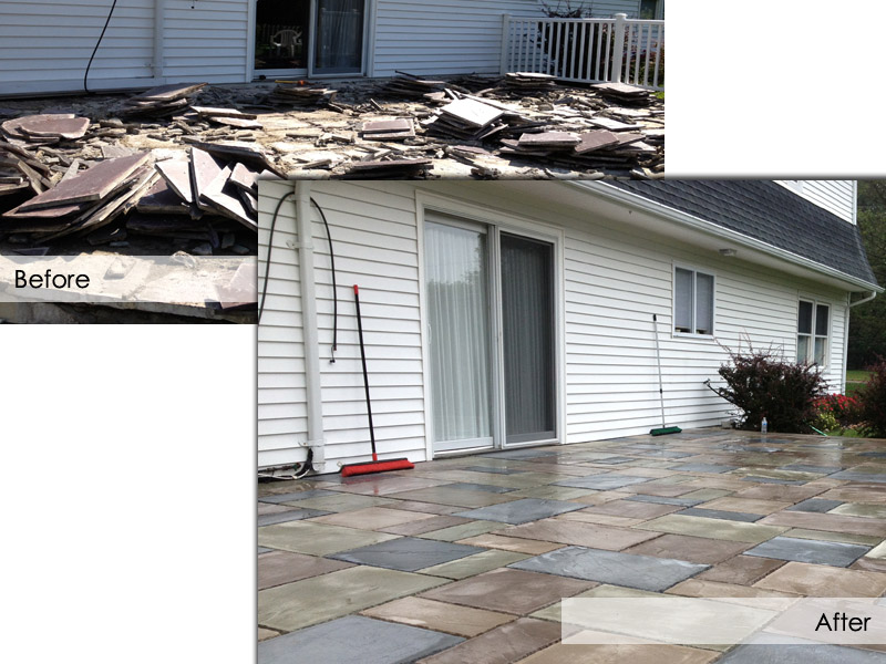 Patio Before and After, Flanders NJ
