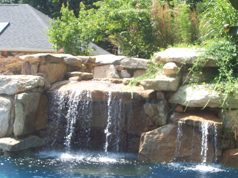 Custom Pool Waterfall Design, Flanders NJ