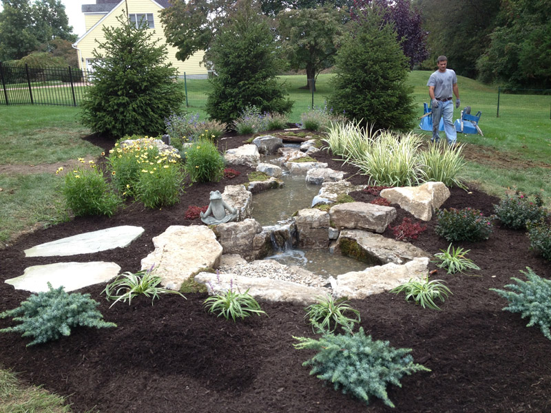 Custom Landscape Water Feature, Chester New Jersey