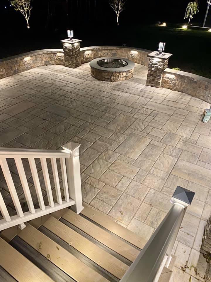 Firepit and Complete Paver Patio Install – Chester NJ