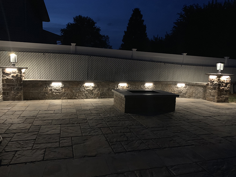 Outdoor Paver Patio Firepit Installation – Bedminster NJ