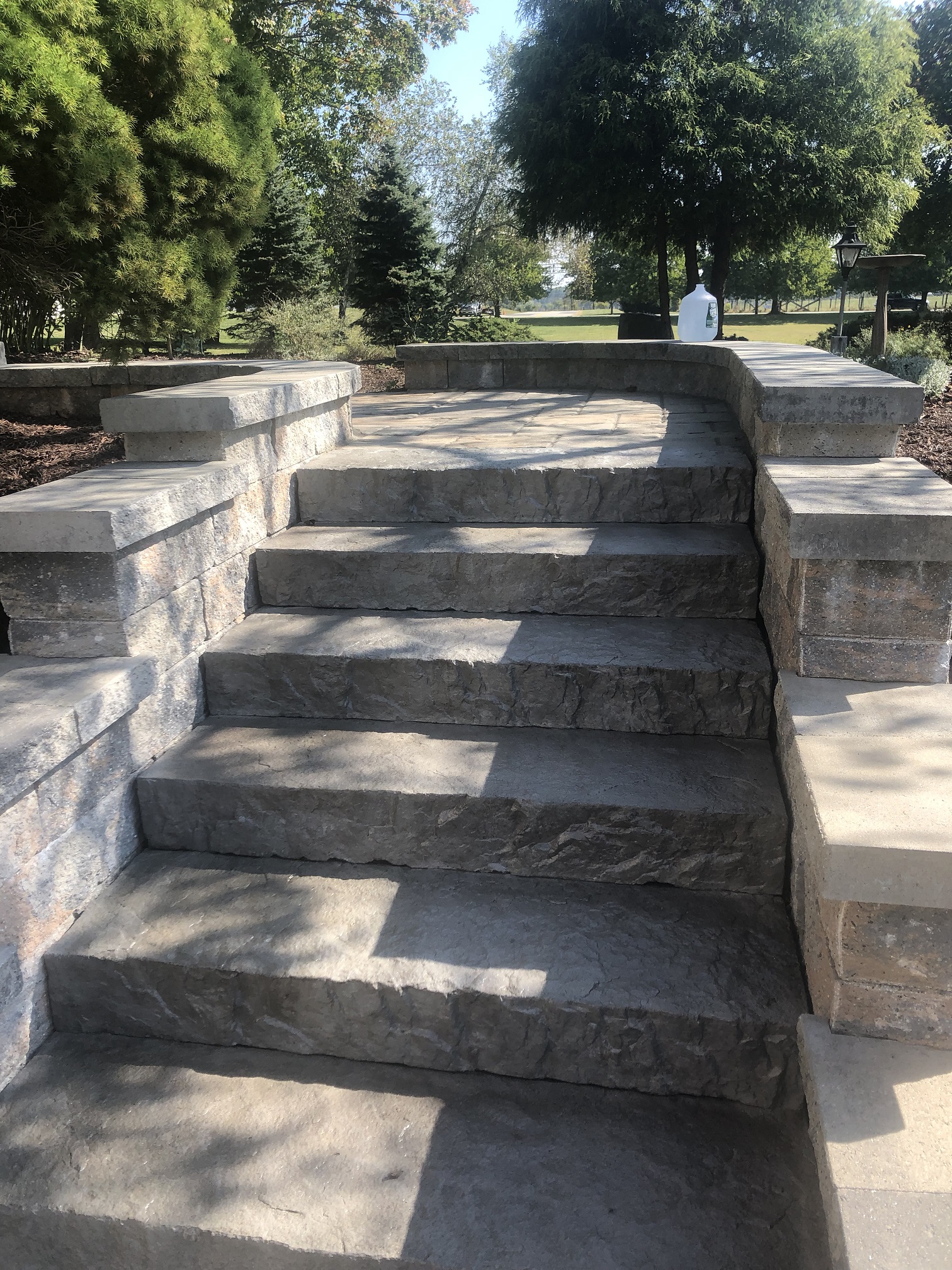 Stone staircase install - Chester NJ